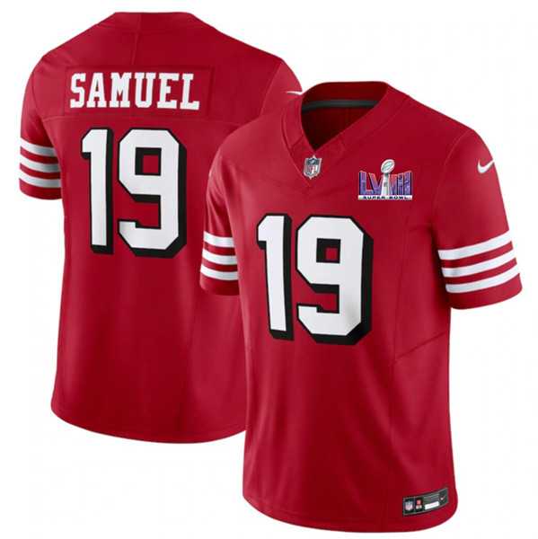 Men & Women & Youth San Francisco 49ers #19 Deebo Samuel New Red 2024 F.U.S.E. Super Bowl LVIII Patch Vapor Untouchable Limited Jersey,We sell and wholesale Men & Women & Youth San Francisco 49ers #19 Deebo Samuel New Red 2024 F.U.S.E. Super Bowl LVIII Patch Vapor Untouchable Limited Jersey on line form chian!